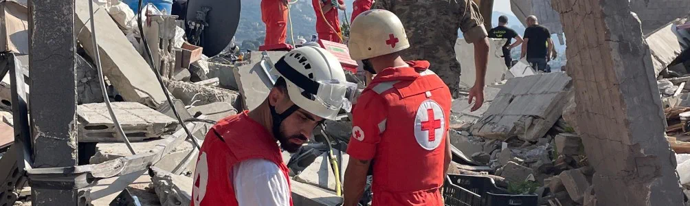 Lebanese Red Cross response to increasing violence due to the conflict between Israel and Lebanon.